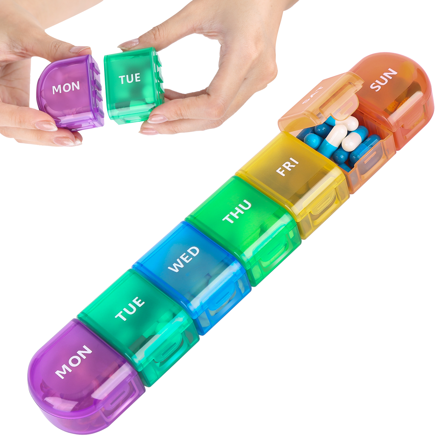 MW-026 - Weekly 7 Compartment Pill Box