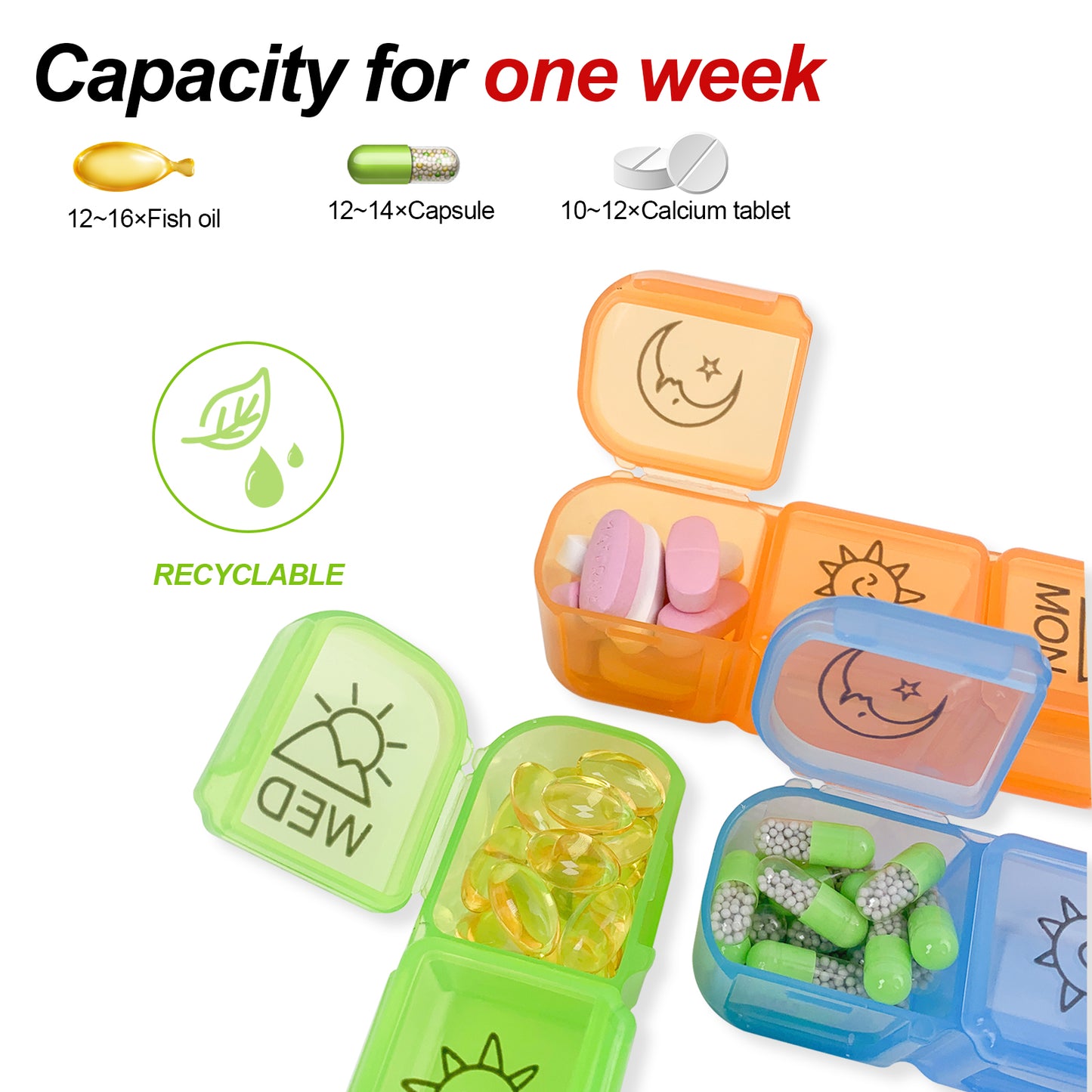 pill organizer 3 times a day