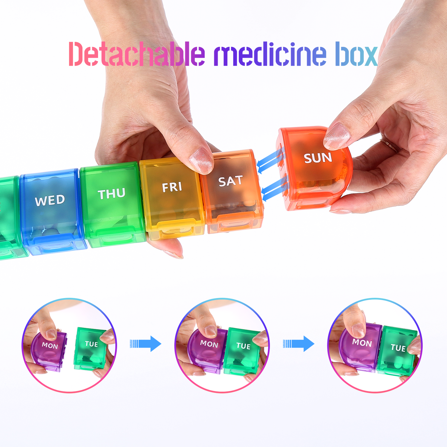 MW-026 - Weekly 7 Compartment Pill Box